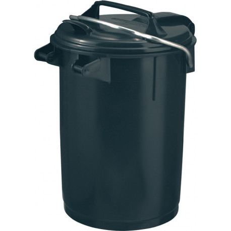 Poubelle 35 l plastique anthracite avec anse SULO