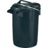 Poubelle 35 l plastique anthracite avec anse SULO