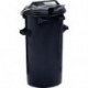 Poubelle 50 l plastique anthracite avec anse SULO