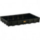 Bac collecteur 120 l L1200xB800xH165 mm polyéthylène sans grille en PE CEMO