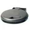 Poubelle l.400xP510 mm 120 l couvercle argent (KS) VAR