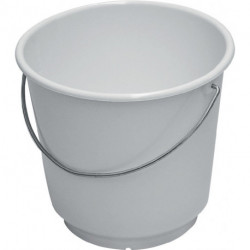Seau 20 l polyéthylène blanc compatible alimentaire D. 360 mm hauteur 330 mm LOC