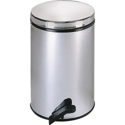 Poubelle à pédale 13 l D270xH410 mm acier inoxydable mat WESCO