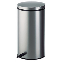 Poubelle à pédale 32 l D310xH570 mm tôle d’acier maillechort WESCO