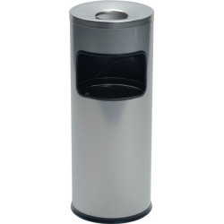 Combiné cendrier-poubelle D.250xH630 mm argent tôle d’acier DURABLE