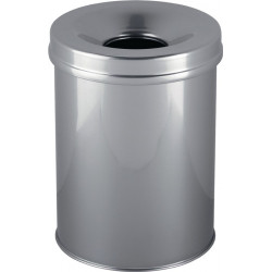 Poubelle H357xD.260 mm 15 l argent DURABLE