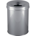 Poubelle H357xD.260 mm 15 l argent DURABLE