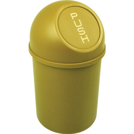 Poubelle H375xD.214 mm 6 l jaune HELIT