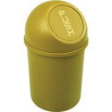 Poubelle H375xD.214 mm 6 l jaune HELIT