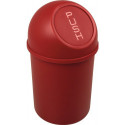 Poubelle H375xD.214 mm 6 l rouge HELIT
