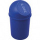 Poubelle H375xD.214 mm 6 l bleu HELIT