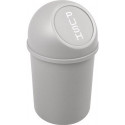 Poubelle H375xD.214 mm 6 l gris clair HELIT