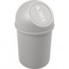 Poubelle H375xD.214 mm 6 l gris clair HELIT