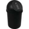Poubelle H375xD.214 mm 6 l noir HELIT