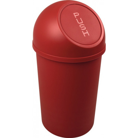 Poubelle H490xD.253 mm 13 l rouge HELIT