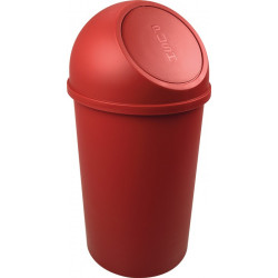 Poubelle H615xD.312 mm 25 l rouge HELIT