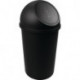 Poubelle H615xD.312 mm 25 l noir HELIT