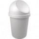 Poubelle H700xD.403 mm 45 l gris clair HELIT