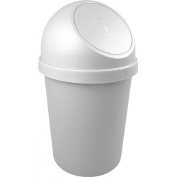 Poubelle H700xD.403 mm 45 l gris clair HELIT