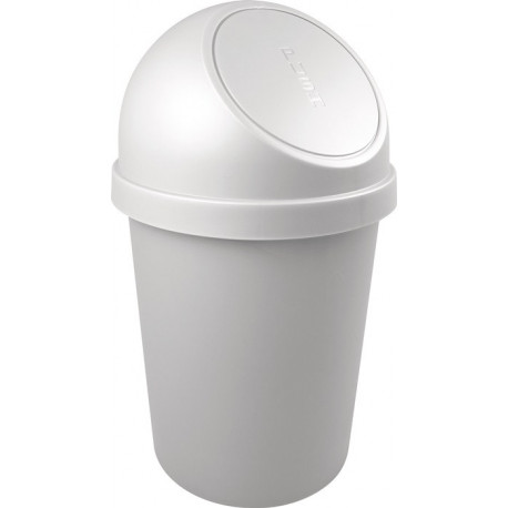Poubelle H700xD.403 mm 45 l gris clair HELIT