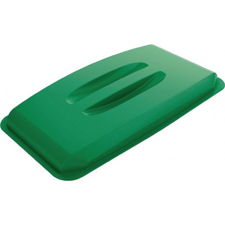 Couvercle PP vert l.555xP285 mm adapté à poubelle de tri 60 l DURABLE
