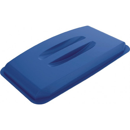 Couvercle PP bleu l.555xP285 mm adapté à poubelle de tri 60 l DURABLE