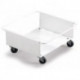 Chariot avec 4 roulettes pivotantes poubelle de tri 90 l blanc DURABLE