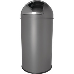 Poubelle D.314xH650 mm 30 l gris moyen HELIT