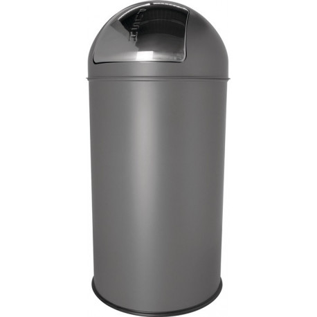 Poubelle D.314xH650 mm 30 l gris moyen HELIT