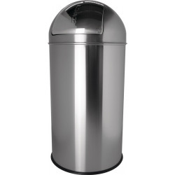 Poubelle D.360xH745 mm 50 l acier inoxydable HELIT