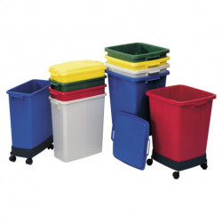 Collecteur de déchets/ poubelles de tri 60 l H590xl285xP555 mm PE rouge GRAF