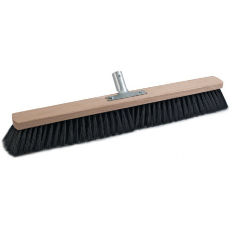 Balai pour grandes surfaces mélonge de qualité longueur 600 mm avec sup. de manc