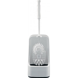 Garniture de WC plastique blanc avec nettoyant p.rebords D. 75 mm SOREX (Par 10)