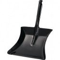 Pelle à poussière avec poignée en douille métal laqué noir Lame L230xl.260 mm