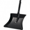 Pelle à poussière avec poignée en douille métal laqué noir Lame L230xl.260 mm