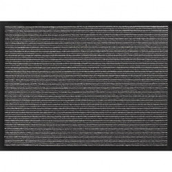 Paillasson rayé polypropylène anthracite L600xl800xS5 mm