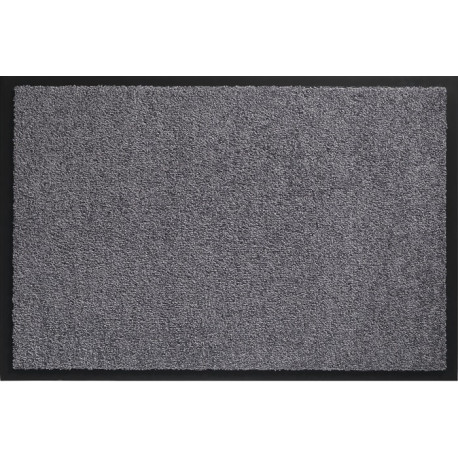 Paillasson lavable gris polyamide L400xl600xS8 mm