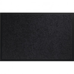 Paillasson lavable noir polyamide L600xl900xS8 mm