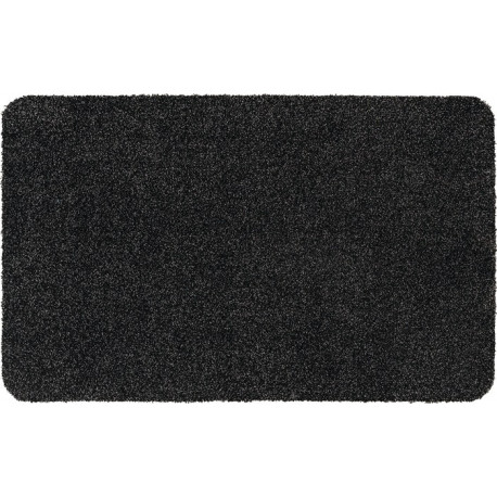 Paillasson lavable graphite PE microfibre L500xl800xS7 mm