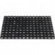 Paillasson bagues ouvertes noir caoutchouc L800xl1200xS22 mm