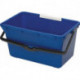Seau 18 l plastique bleu pour nettoyages de fenêtre NÖLLE