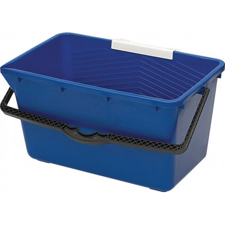 Seau 18 l plastique bleu pour nettoyages de fenêtre NÖLLE