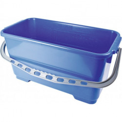 Seau 22 l plastique bleu pour nettoyages de fenêtre NÖLLE