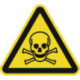 Panneau d’avertissement ASR A1.3/DIN EN ISO 7010 200 mm danger, substances toxiques film