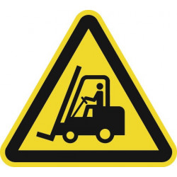 Panneau d’avertissement ASR A1.3/DIN EN ISO 7010 200 mm danger passage d’engins