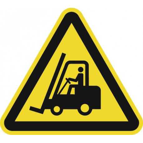 Panneau d’avertissement ASR A1.3/DIN EN ISO 7010 200 mm danger passage d’engins