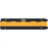 Protège câbles et tuyaux L980xl240xH45 mm caoutchouc noir/jaune 2 canaux