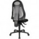 Chaise de bureau pivotante avec mécanisme synchrone noir/gris clair 420-530 mm