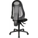 Chaise de bureau pivotante avec mécanisme synchrone noir/gris clair 420-530 mm