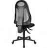 Chaise de bureau pivotante avec mécanisme synchrone noir/gris clair 420-530 mm